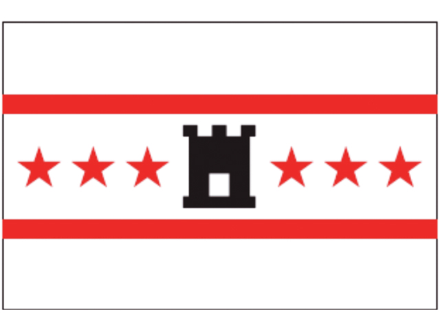 Flagge Drente 30x45cm