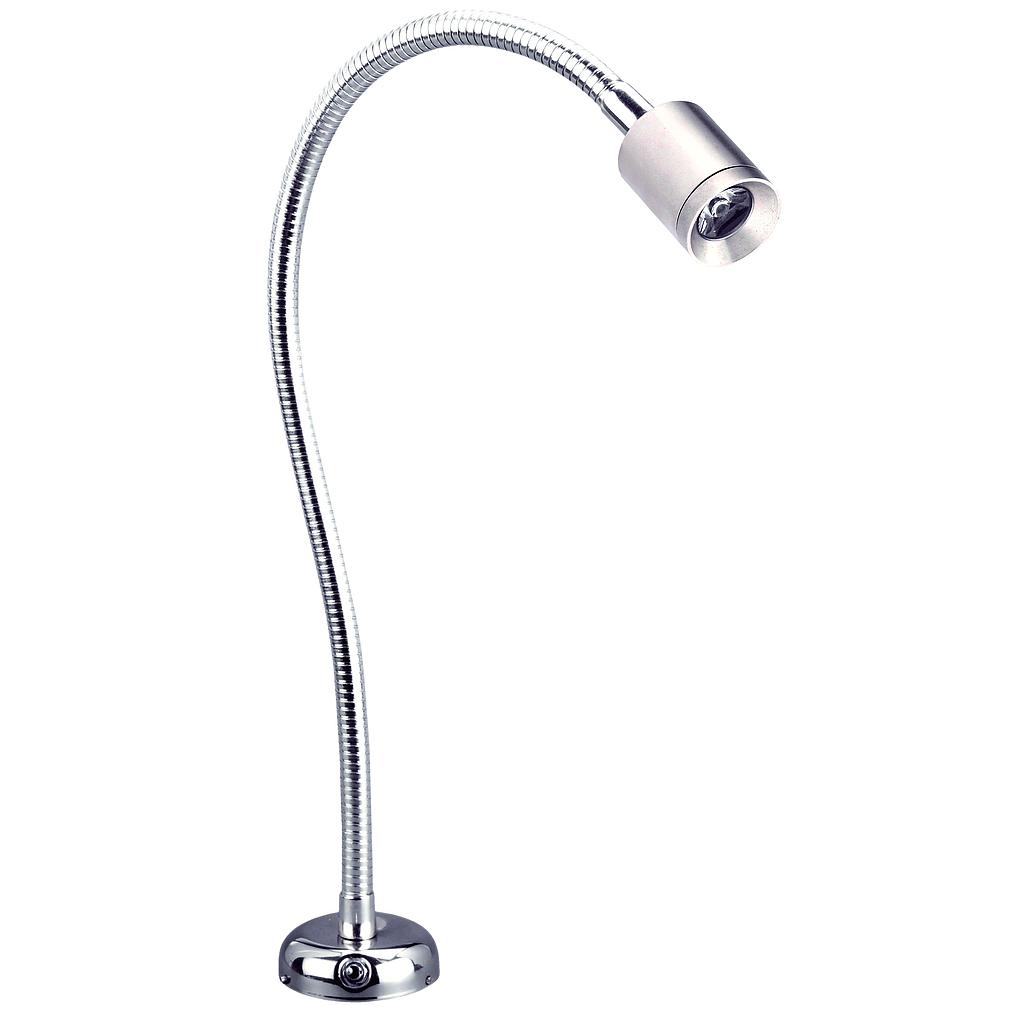 Navigations Stablaterne  12V / 10W  360º  schwarz Kunststoff Gehäuse mit klare Linse  NIRO-Rohr mit verstellbarem Kunststoff fuß  H=635mm  Leuchtmittel: BA15d