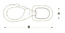 Snaphaak wartelend  RVS316  O=19mm  L=94mm