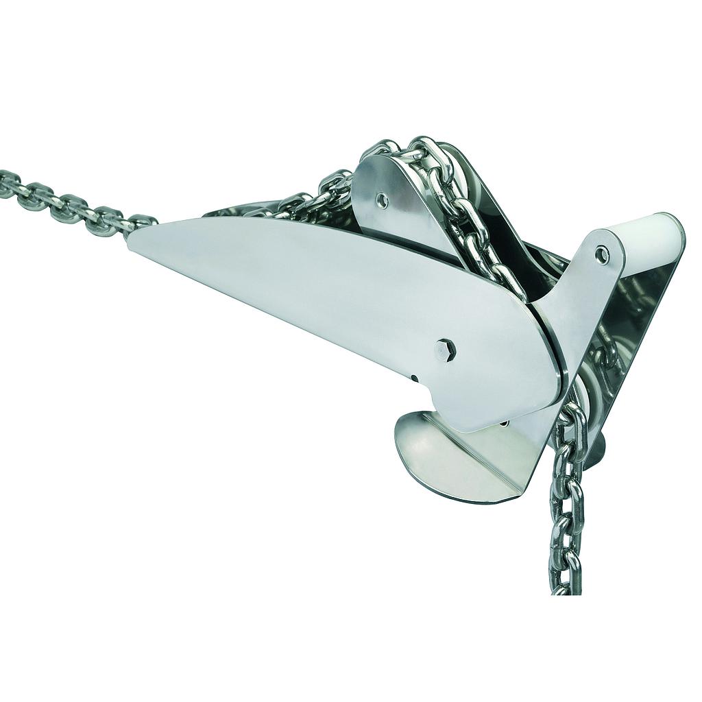 NIRO Ankerbugrolle  A=540mm  B=90mm  C=100mm ( kippbar  bis 30 0kg )