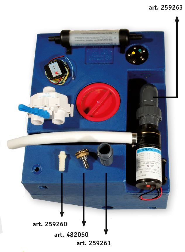 Kunststoff Tülle 1-1/4 x 38mm für Fäkalientank"