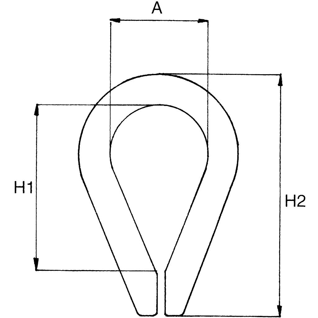 Puntkous RVS  6mm