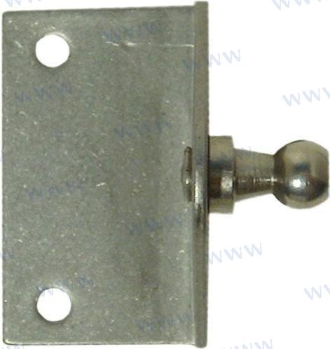 HALTER GASFEDER AUS EDELSTAHL. WINKEL 90