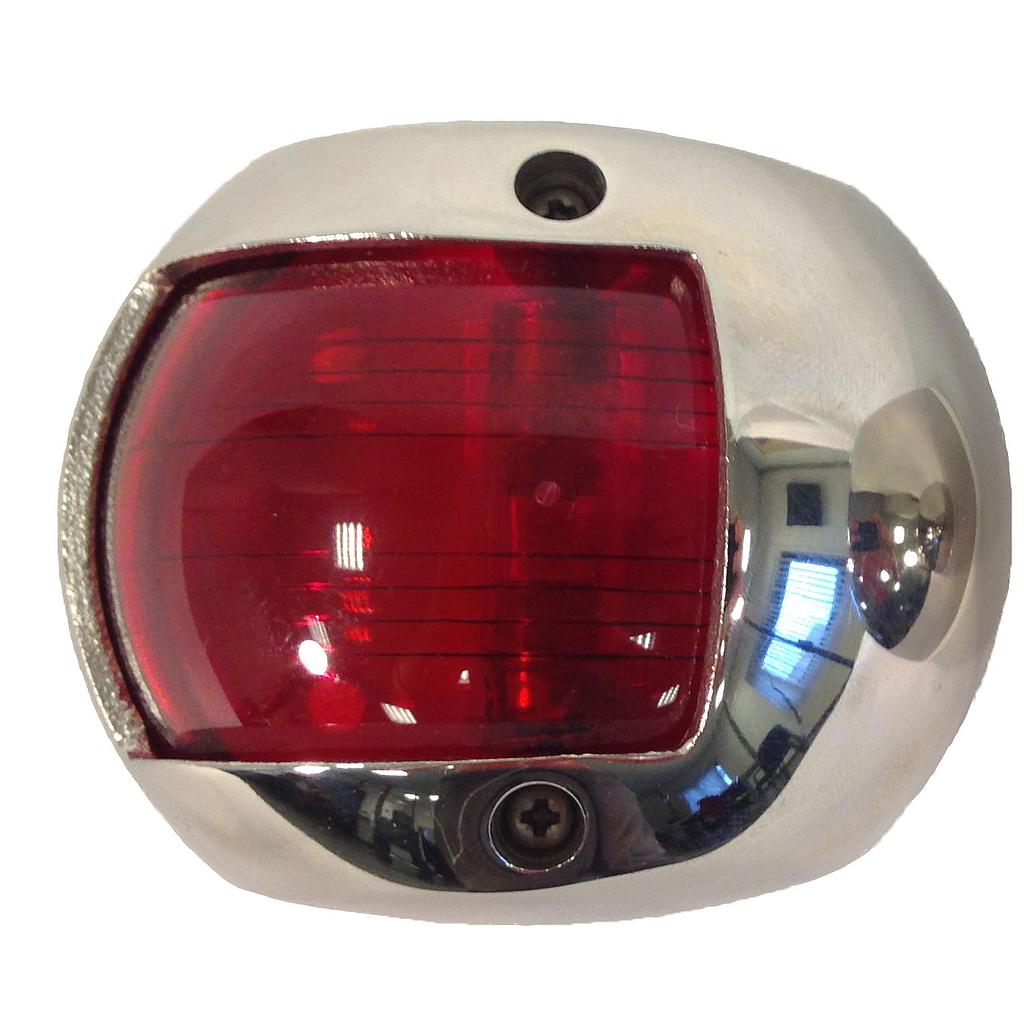 LED Positionslaternen luxe NIRO für boote bis 12m  rot 112 5º