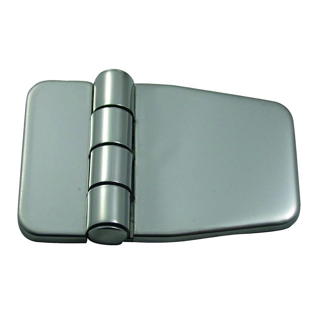 NIRO Scharnier mit Abdeckung für Schranktüre  56x37x2mm