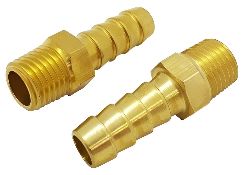 Schlauchanschluss Messing NPT 1/4"X 5/16" (7,9mm) 1 paar