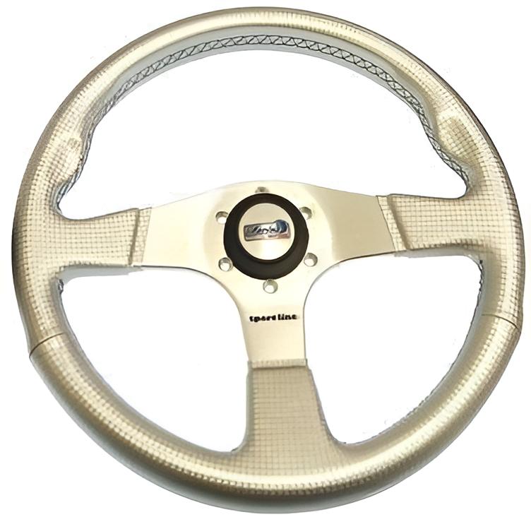 350 mm Goldenship Steuerrad / Bootslenkrad Albatros Silber