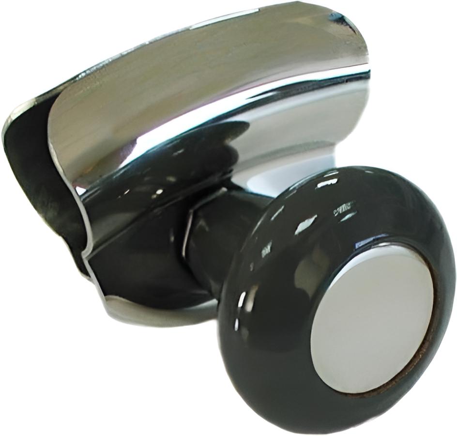 Knauf für Lenkrad Edelstahl/Kunstoff GS41195 schwarz