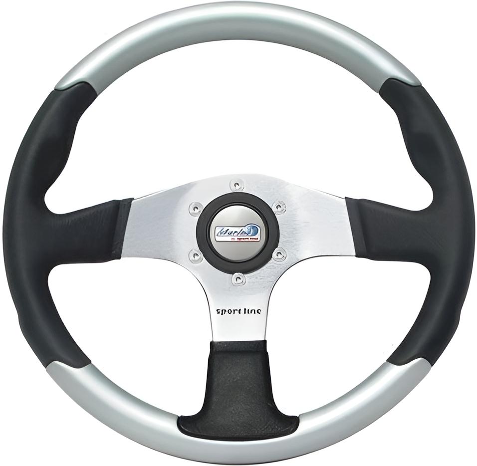 350 mm Goldenship Steuerrad / Bootslenkrad Combi Schwarz