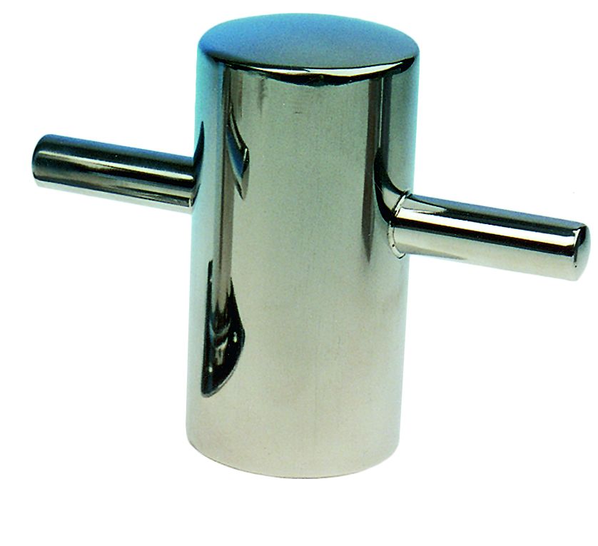 NIRO Schweißpoller   Ø100mm  H=195mm  Stock 2x75mm