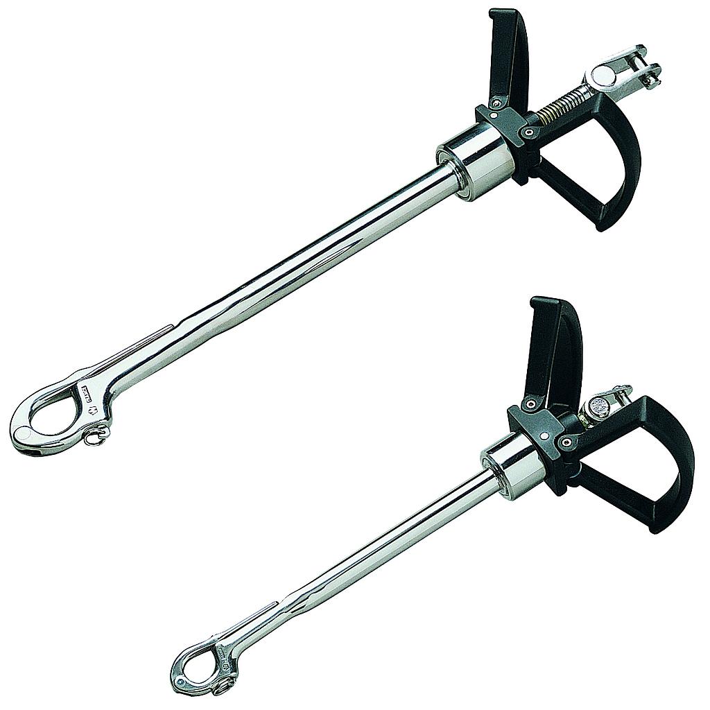 NIRO Stagspanner mit Aluminium Klappgriffen & schnapphaken  max. Stag Ø5mm