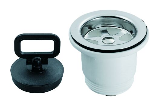 Stopfen mit geradem  Abfluß