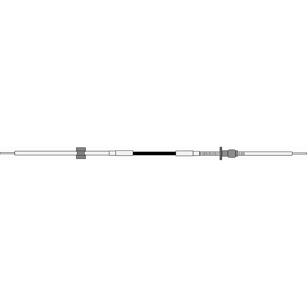 Johnson/Evinrude/OMC bis 1979 Fernbedienzug cc17007 Fuss / 213 cm