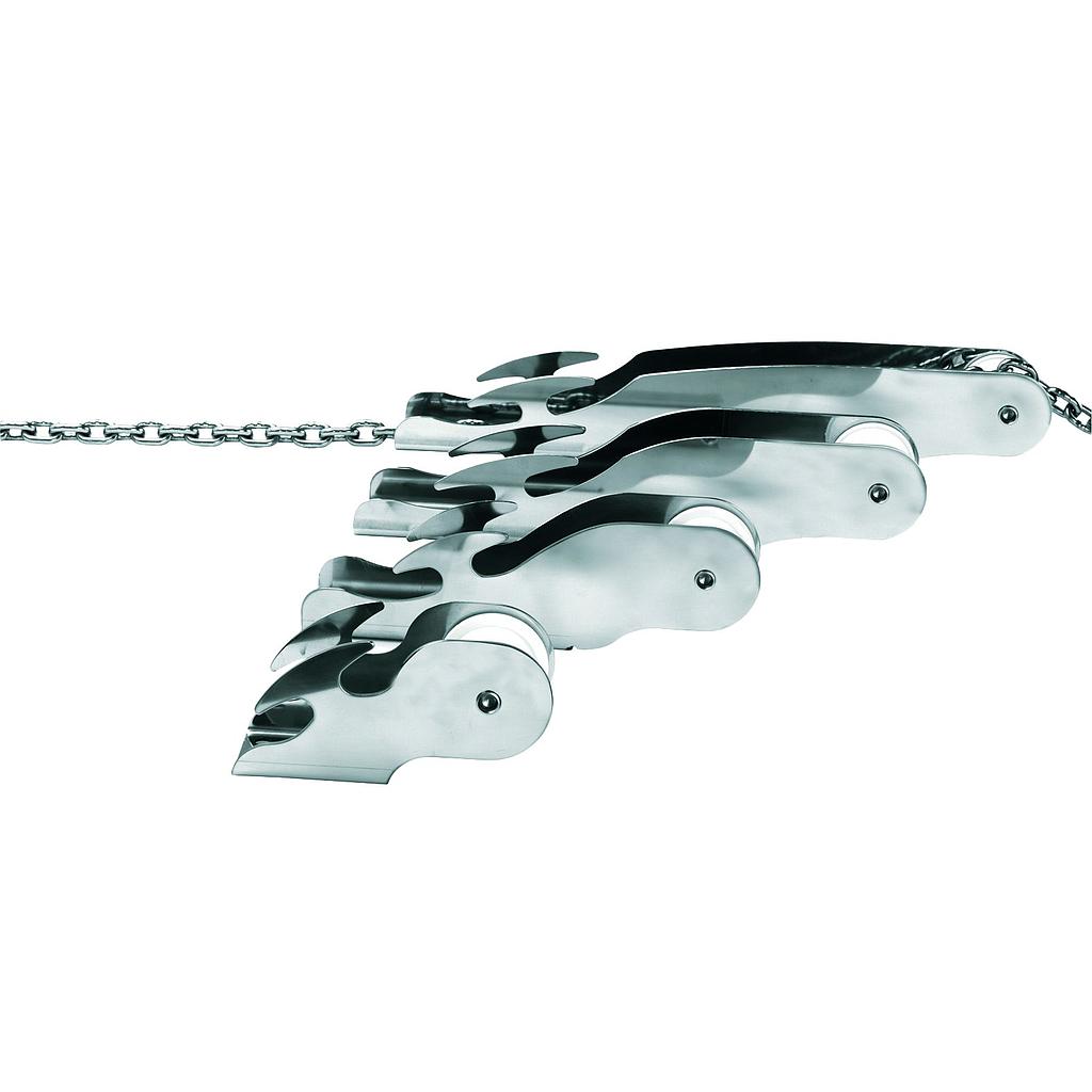 Universale Niro Ankerrolle / Bugrolle Länge 150 mm