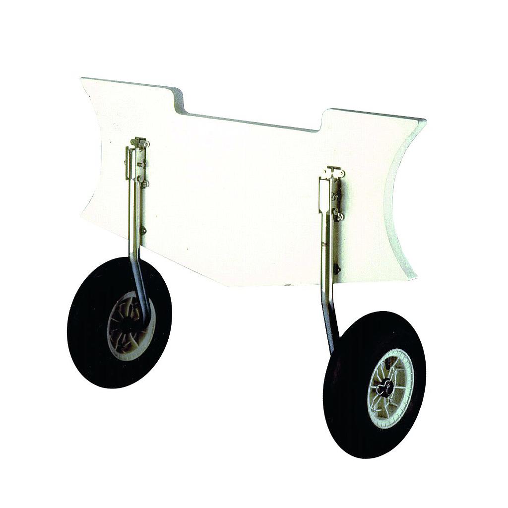 Transportwielen v,rubberboot