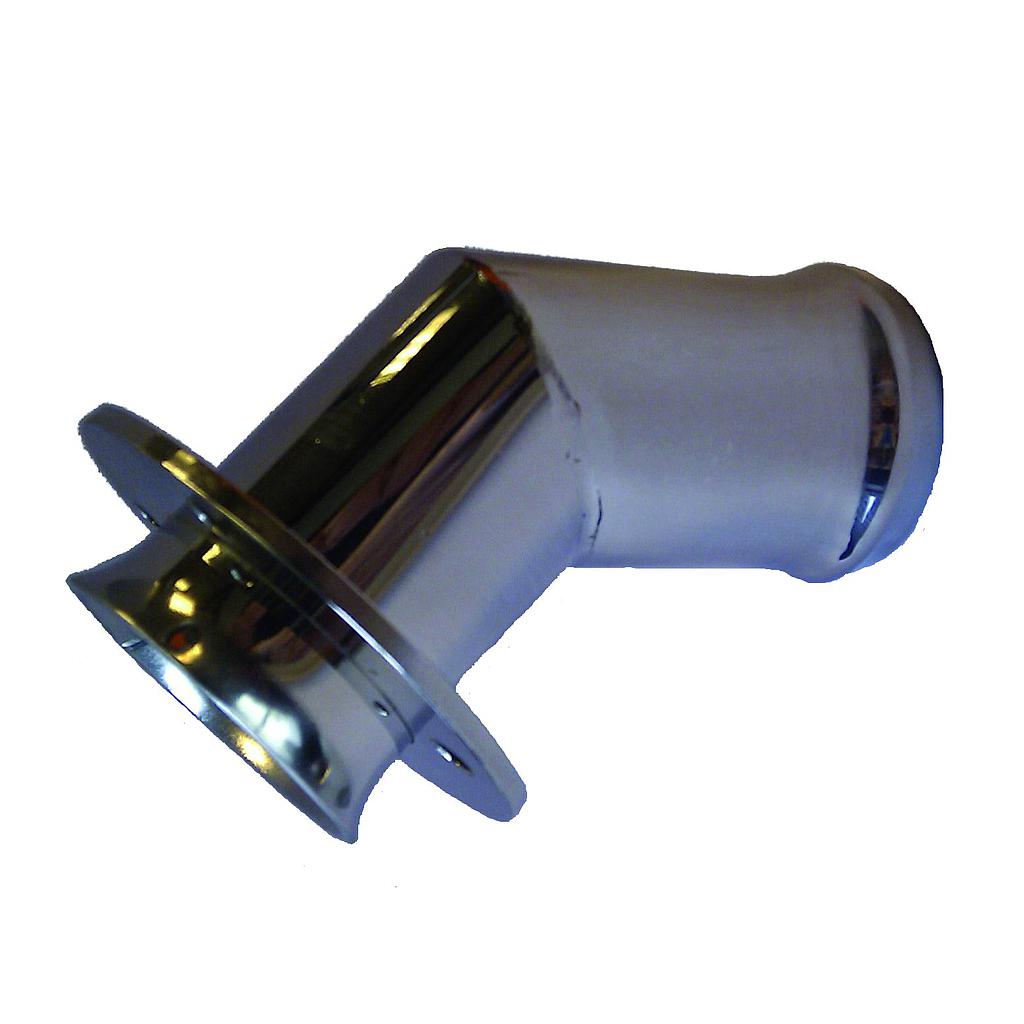 Uitlaat doorvoerspiegel RVS 63mm 45°
