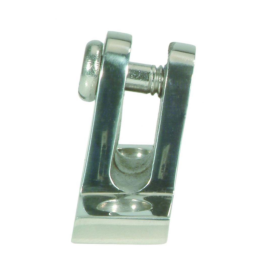 NIRO Verdeckbeschlag  schräges Modell  Fuß 22x51mm