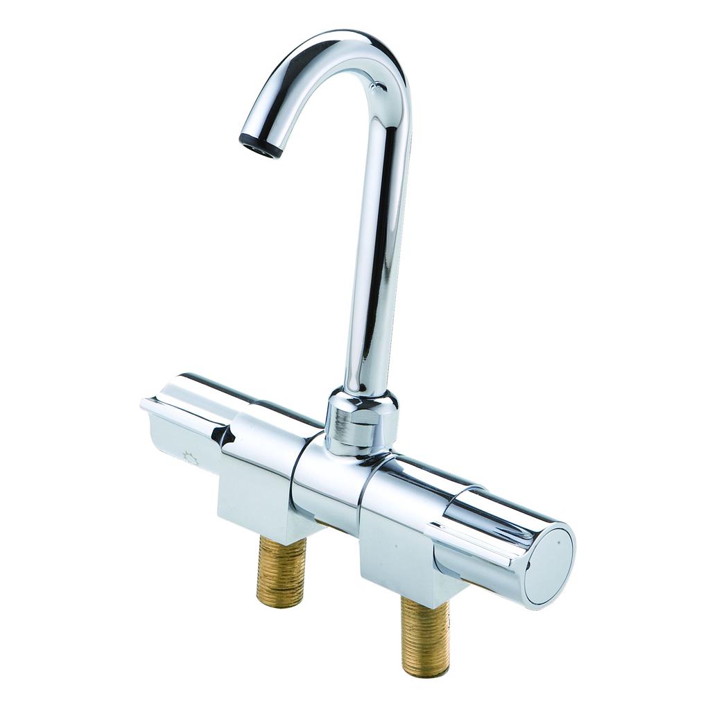 Verchroomde mengkraan, inklapbaar  3/8""-aansl,