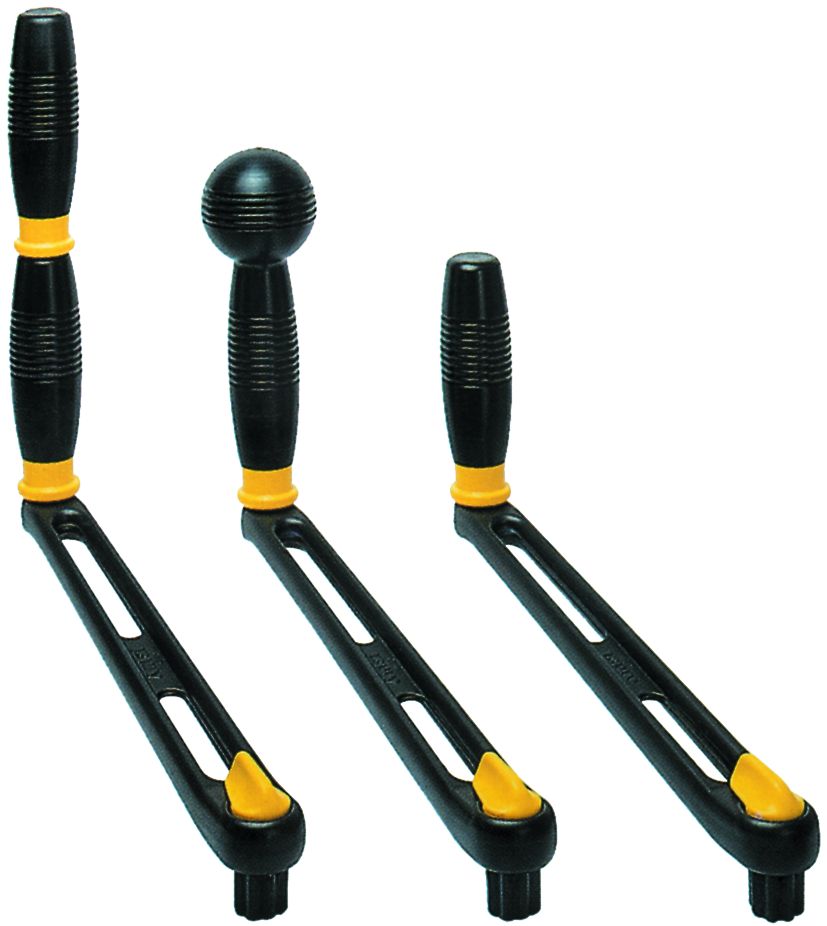 Winsch Kurbel 250 mm Aluminium schwarz