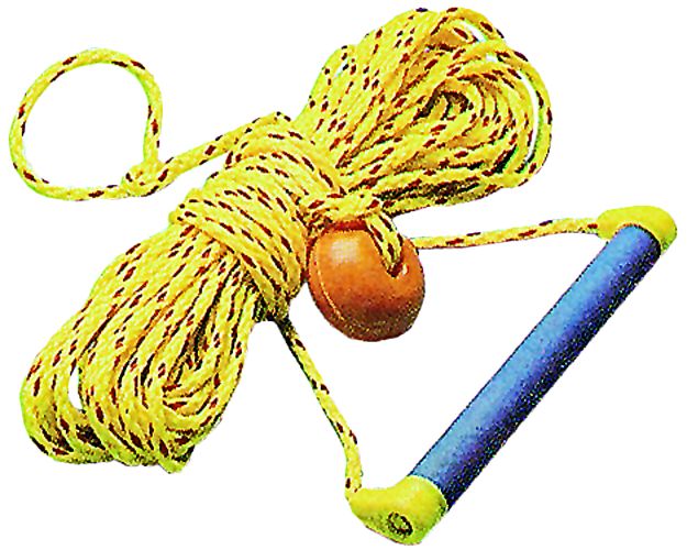 Wasserskileine mit 2 Aluminium Hanteln