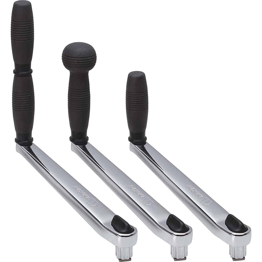 Winsch Kurbel 250 mm  Bronze verchromt