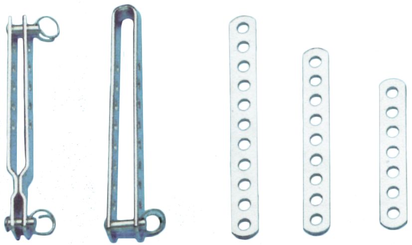 NIRO Wantenspanner ( D )  L= 120mm  Lochmaß Ø6 0mm