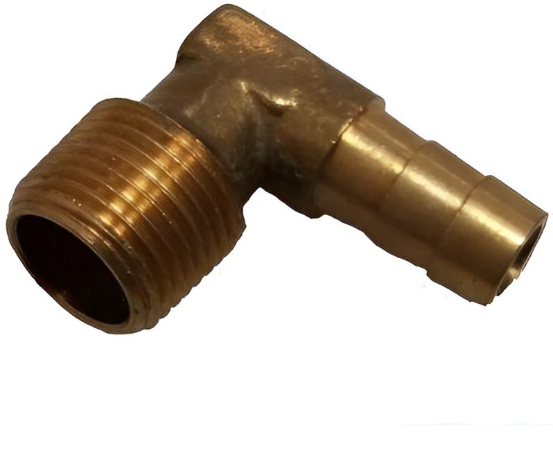 Schlauchanschluss Messing 90º 3/8 X 3/8