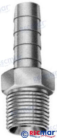 SCHLAUCHANSCHLUSS MESSING 1/4 NPTX1/4"