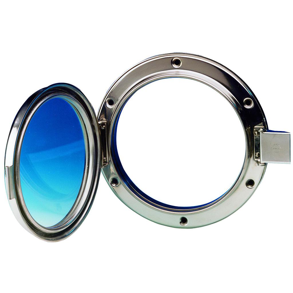 Niro Bullauge Außenmaß ø 190 mm Aufklappbare Ausführung