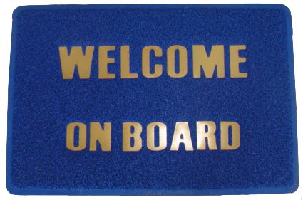 Fussmatte welcome on board""