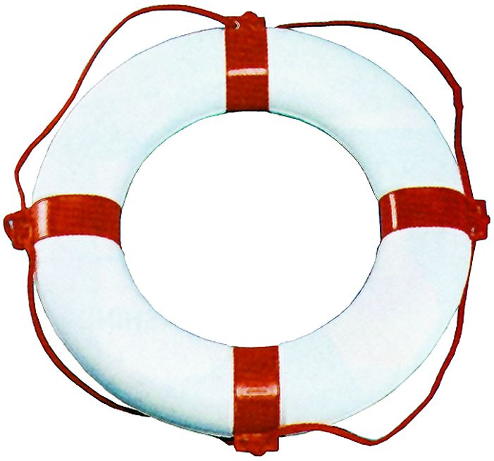 Rettungsring 550x300 mm Rot-Weiß