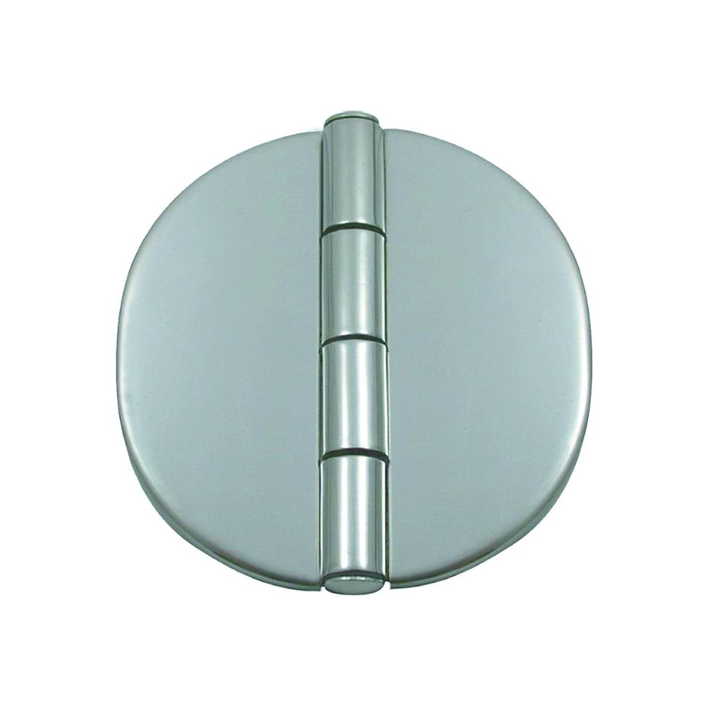 NIRO Scharnier mit Abdeckung für Schranktüre  64 7x64 7x2mm