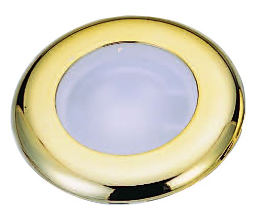 Kunststoff LED-Deckenleuchte (CE RoHS) mit Messing Ring  12V/1 8W