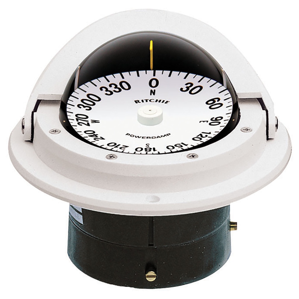 Ritchie Kompass Voyager F-82 Einbau Flache Rose Weiß