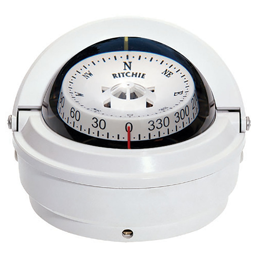 Ritchie Kompass Voyager S-87 Einbau Weiß
