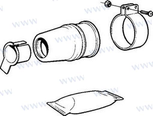 WELLENDICHTRING WELLE 40MM.