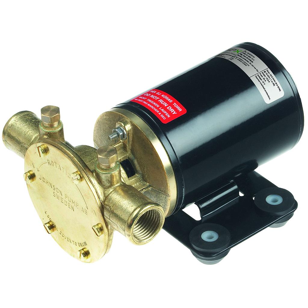 Johnson Pump selbstansaugende Mehrzwechpumpe F38B-19  24V  35l/min  Anschluss 1 Schlauch & 1/2" BSP  180x120x90mm ( lxbxh )  Gewicht 3 0kg"
