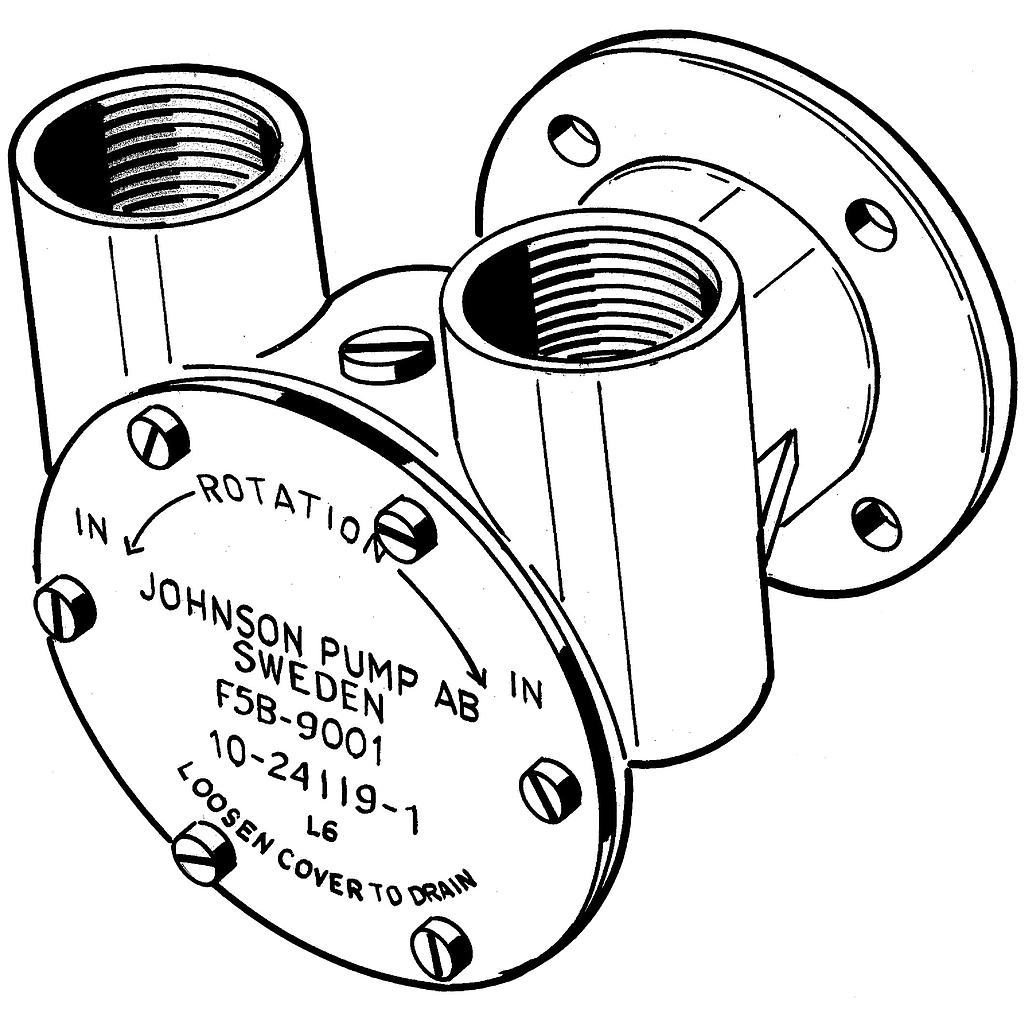 Johnson Pump selbstansaugende Bronze Kühlwasser-Impellerpumpe F5B-9