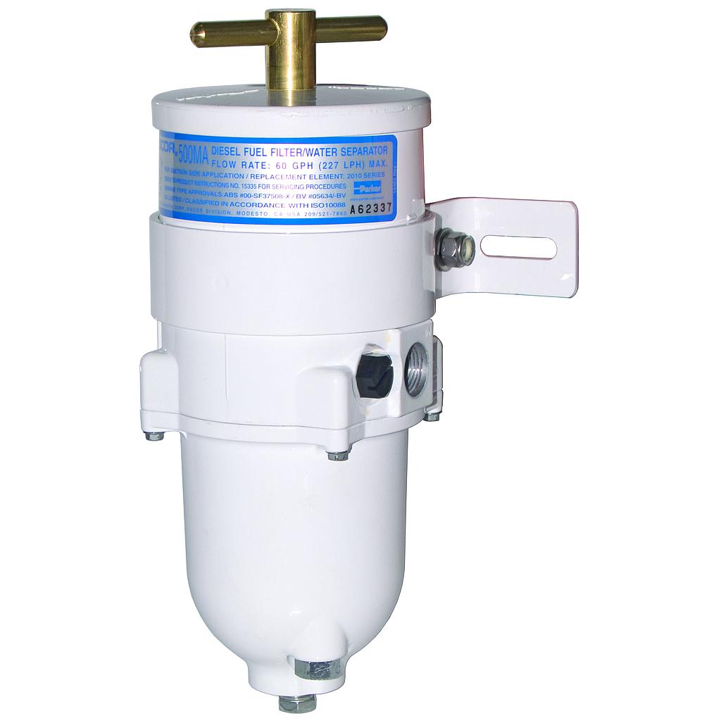 Racor Marine Turbine" Diesel Filter mit Wasserseparator  Modell 500MAM30  Kapazität 227l/u  Anschluß M16 x 1 5m"