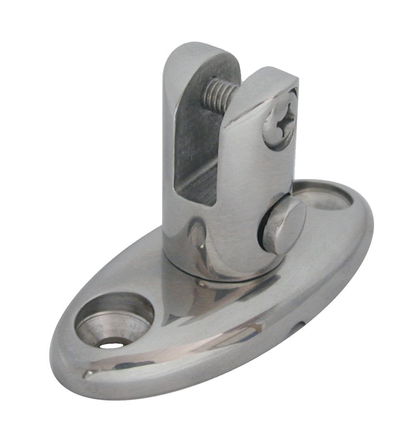 NIRO Deckscharnier abkuppelbar durch Tastendruck  A=75mm  B=35mm  C=43mm  D=8mm