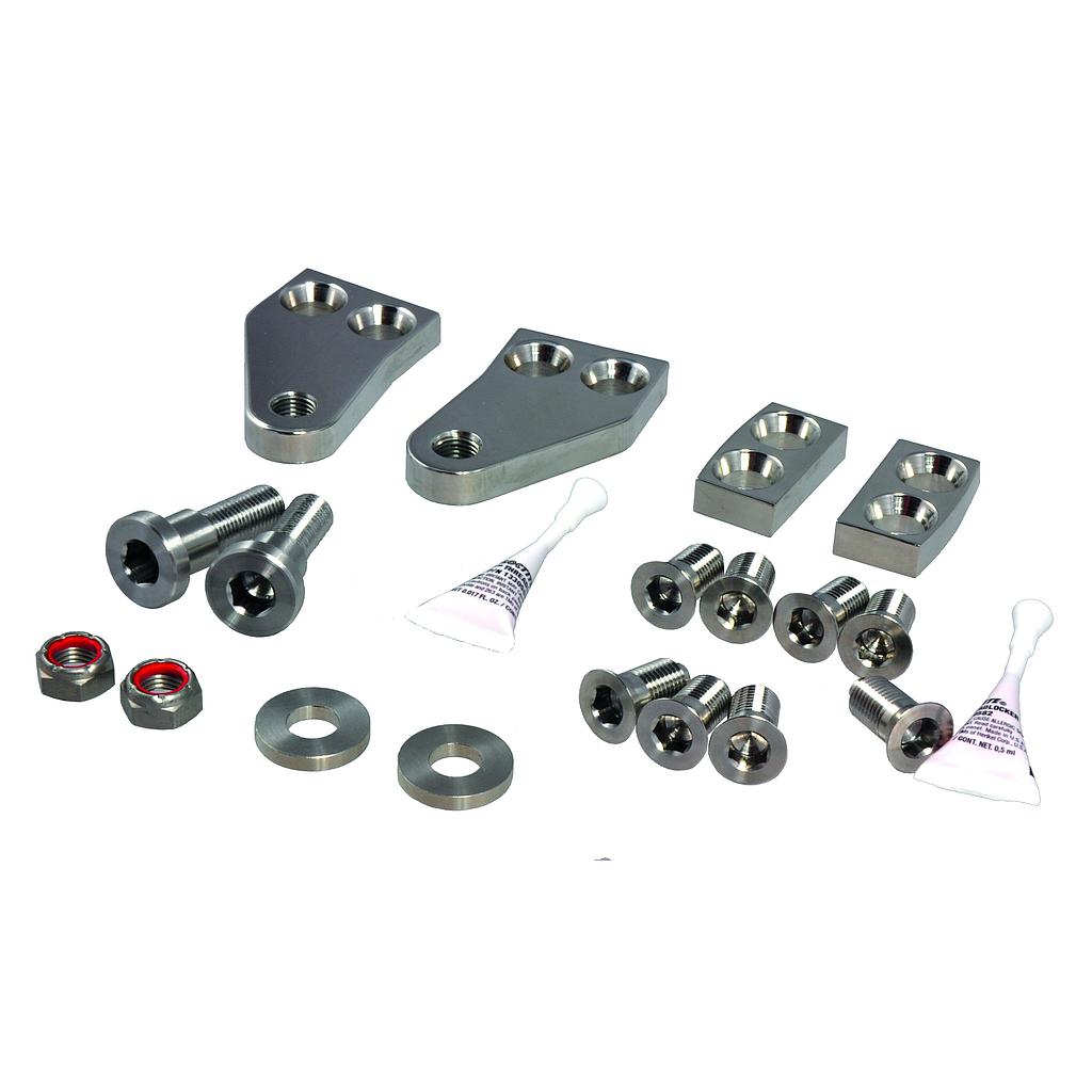 SeaStar Tournament Hardware Kit  Twin engine  Dual Cylinder  With front mount plate