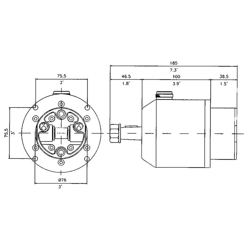 Pomp 17cc voor GE30 + 1 set GTN 7 x 10