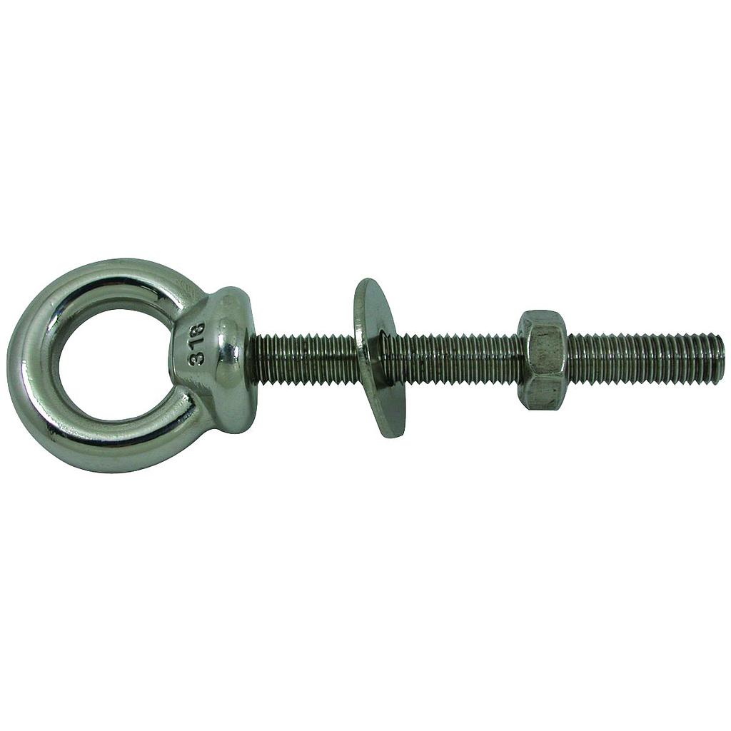 Schroefoog RVS 100mm /  8mm