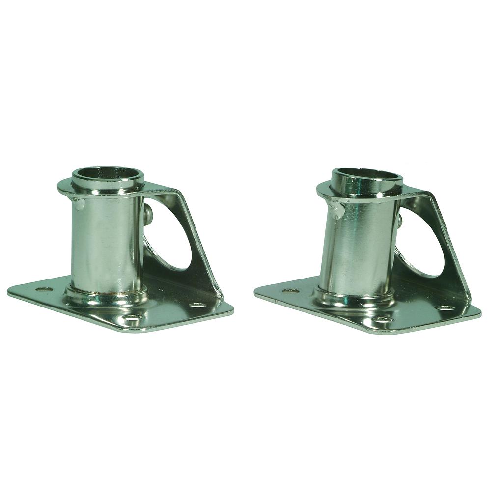 Relingfuß aus rostfreiem Stahl Ø 25 mm 85°