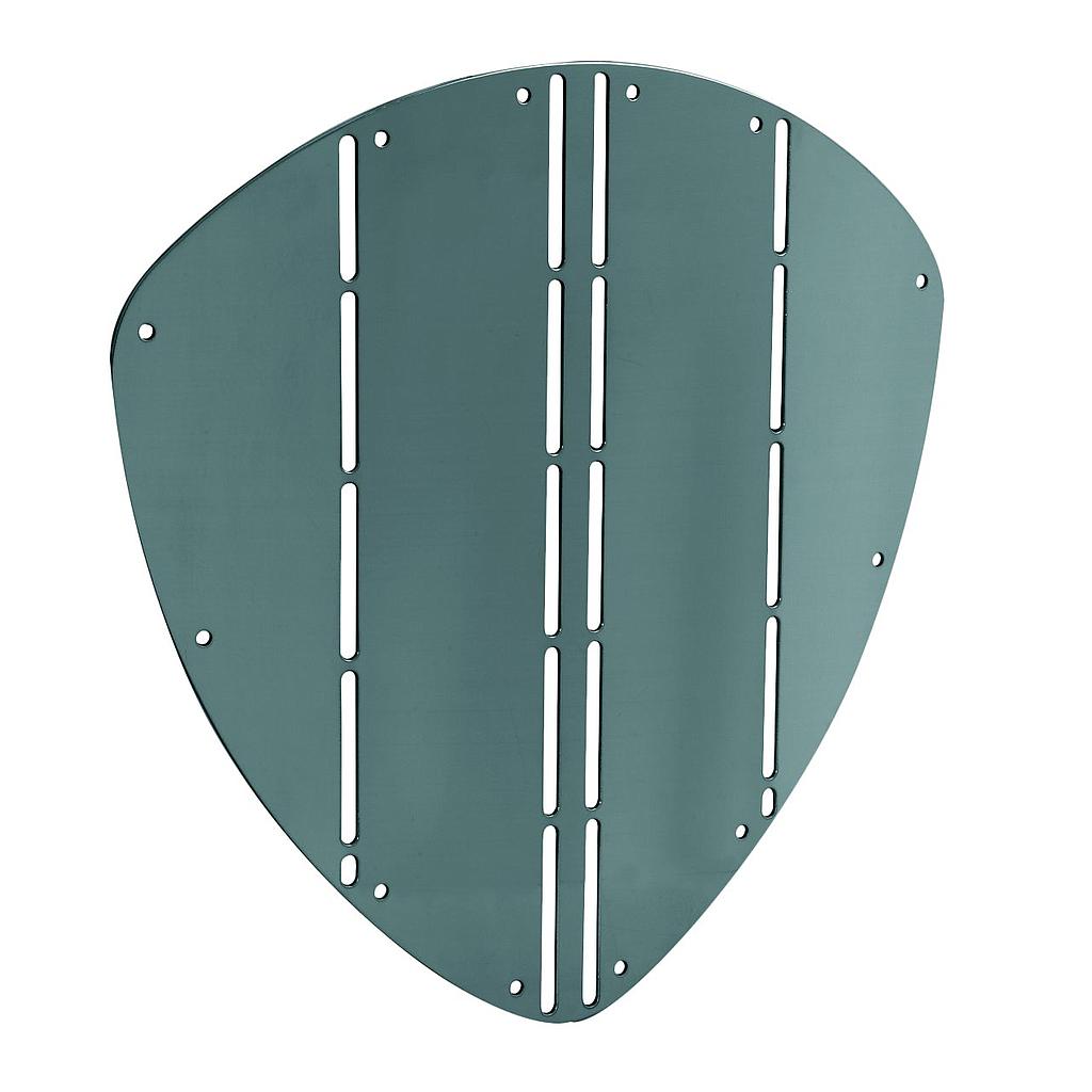 NIRO Bugschutzplatte  A=330mm  B=345mm  triangelförmig