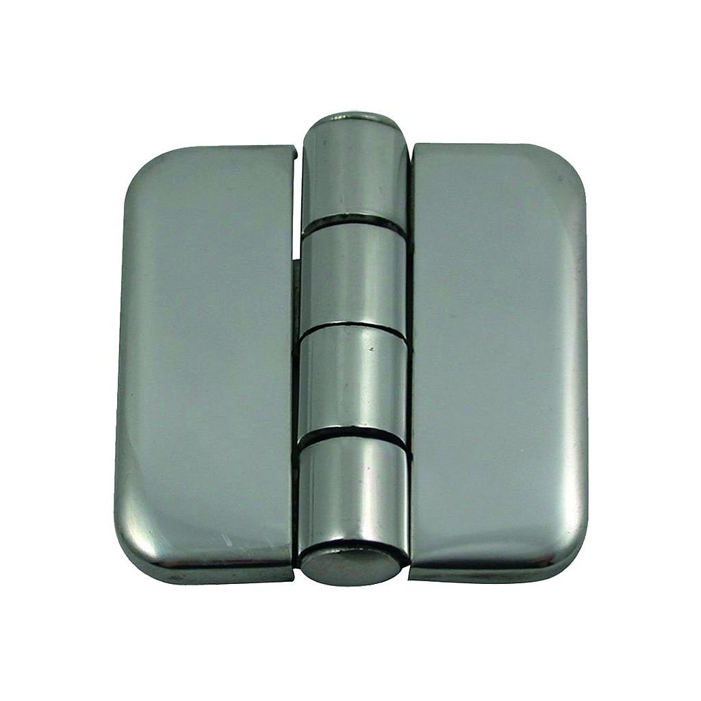 NIRO Scharnier mit Abdeckung für Schranktüre  37x36x2mm