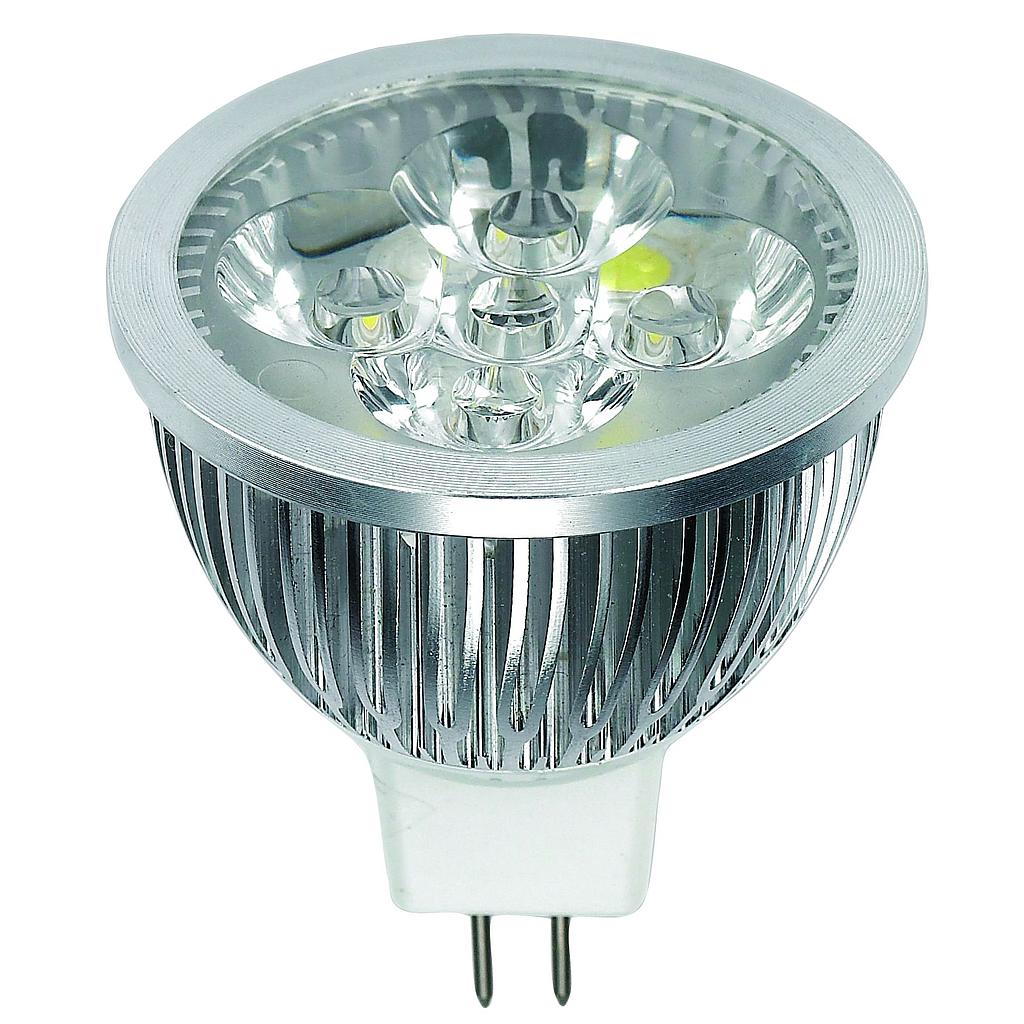 MR16 LED-ersatzlampe  4x1W  12V ( Verleichbar mit 10-15W Glübirne )  Lichtfarbe: Warm White  dimmbar