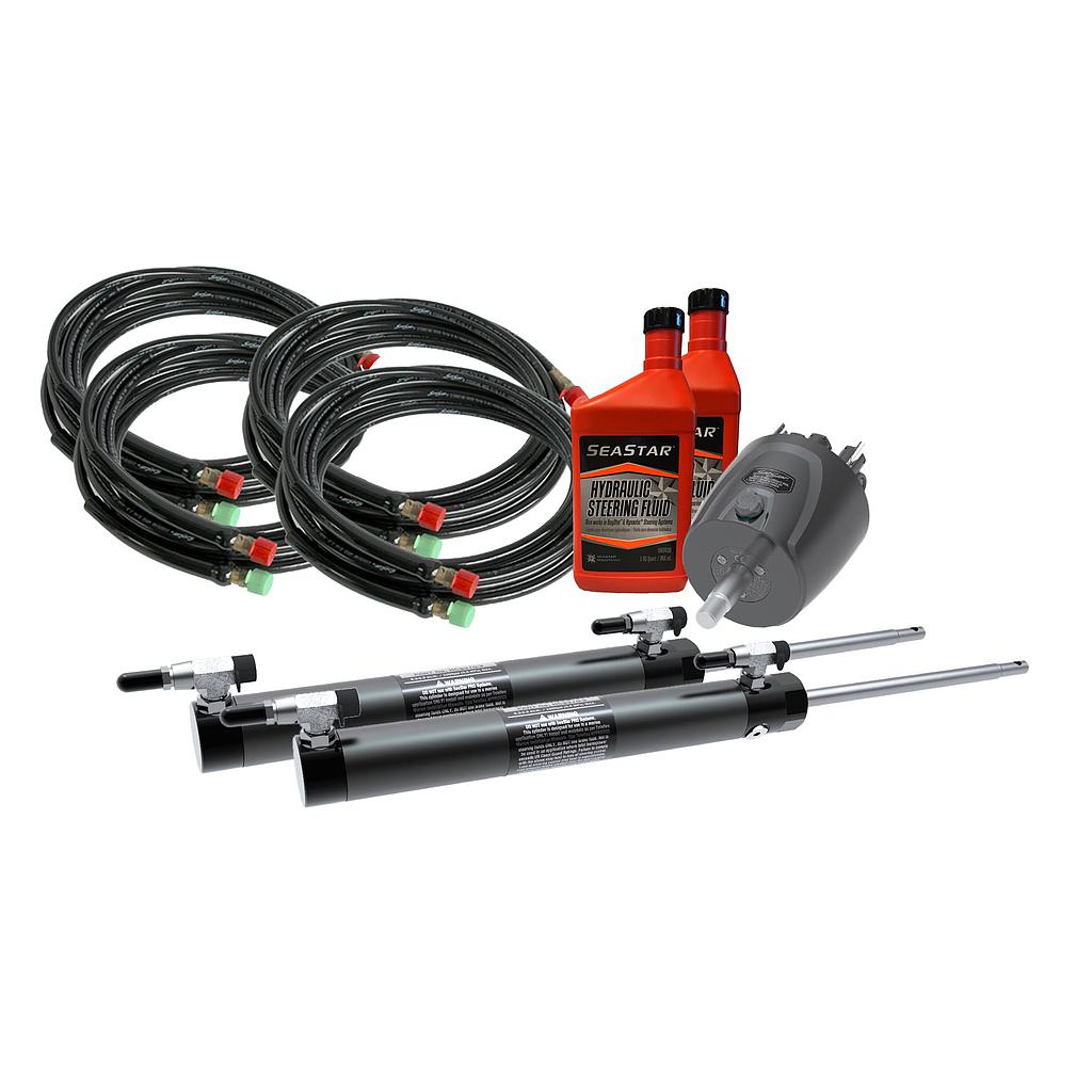 Seastar Hydraulische Outboard- Besturing/zijmont./v.2motoren *