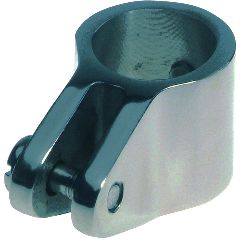 NIRO Verdeckbeschlag-Mittelstück  Ø22 25mm  Verbindung Ø6 3mm