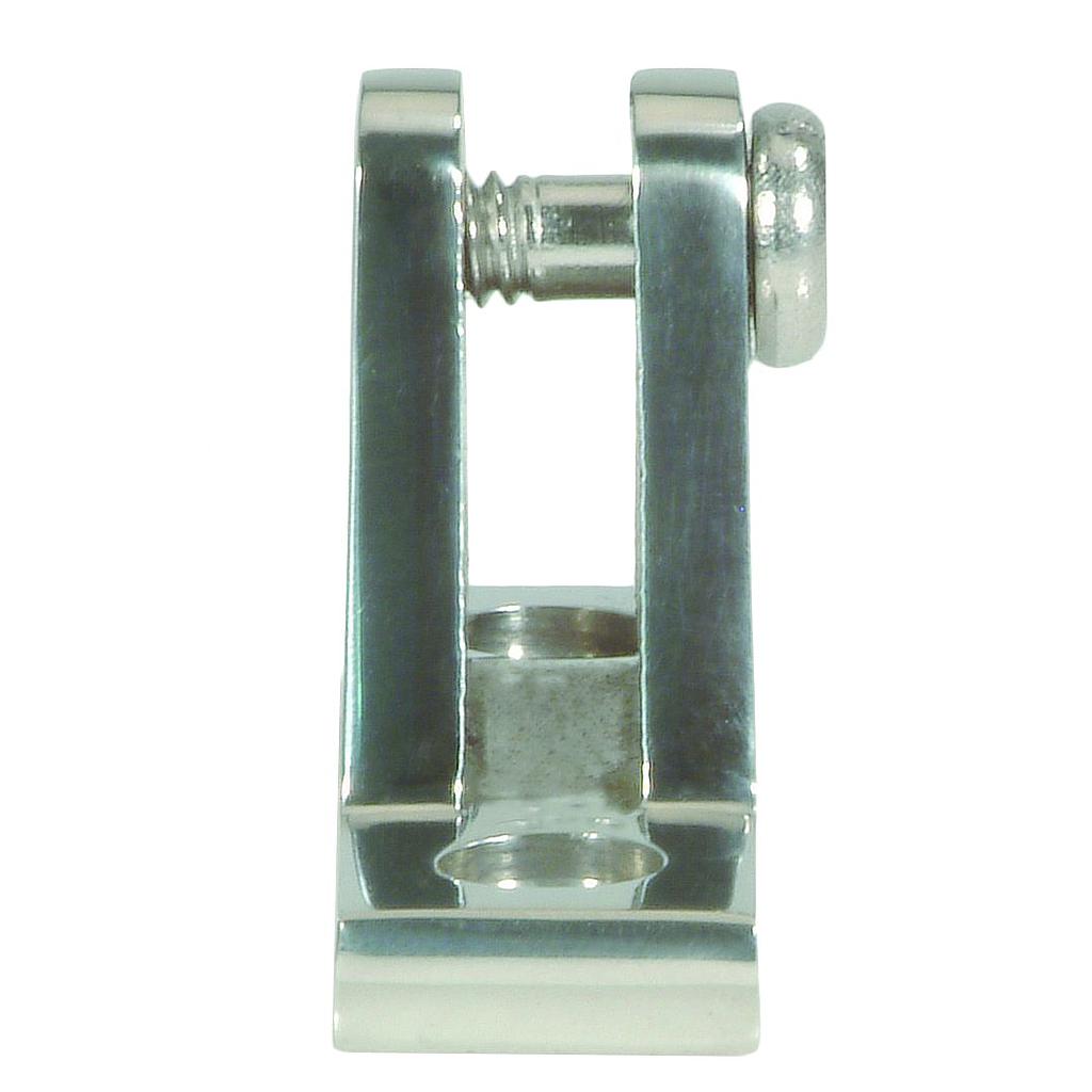 NIRO Verdeckbeschlag  rechtes Modell  Fuß 22x51mm